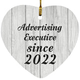 Advertising Executive Since 2022 - Heart Ornament F