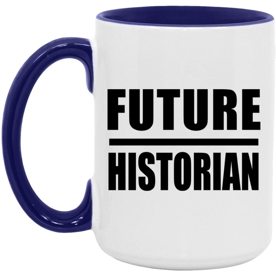 Future Historian - 15oz Accent Mug Purple
