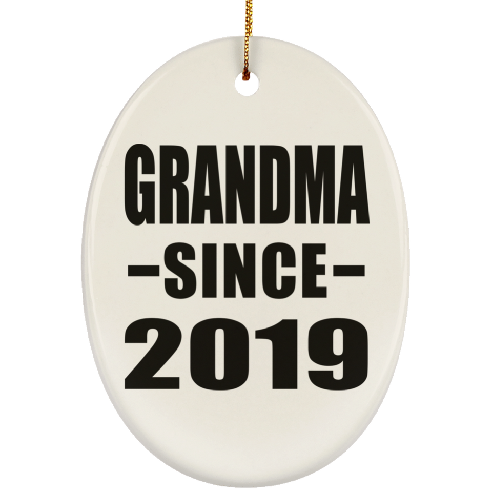 Grandma Since 2019 - Oval Ornament