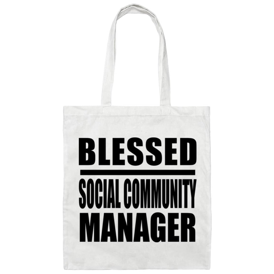 Blessed Social Community Manager - Tote Bag White