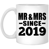 5th Anniversary Mr & Mrs Since 2019 - 11 Oz Coffee Mug