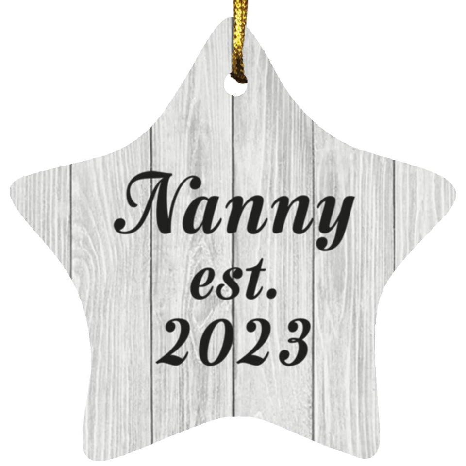 Nanny Established Est. 2023 - Star Ornament F