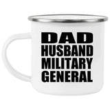 Dad Husband Military General - 12oz Camping Mug