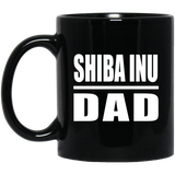 Shiba Inu Dad - 11oz Coffee Mug Black