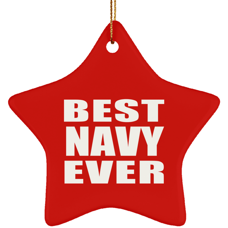 Best Navy Ever - Star Ornament