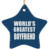 World's Greatest Boyfriend - Star Ornament