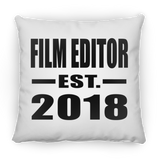 Film Editor Established EST. 2018 - Throw Pillow
