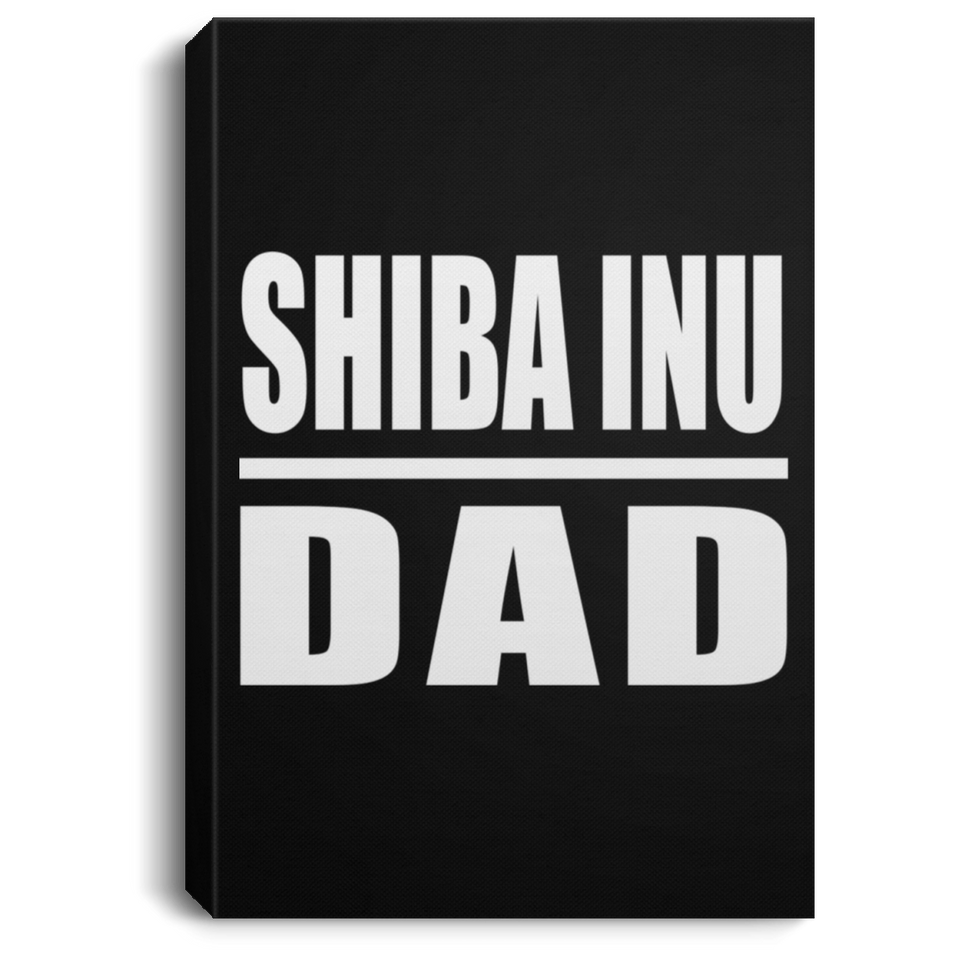 Shiba Inu Dad - Canvas Portrait