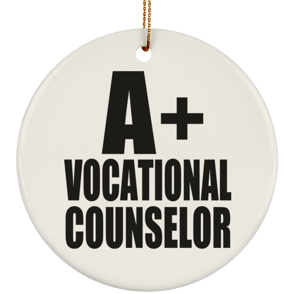 A+ Vocational Counselor - Circle Ornament