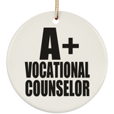 A+ Vocational Counselor - Circle Ornament
