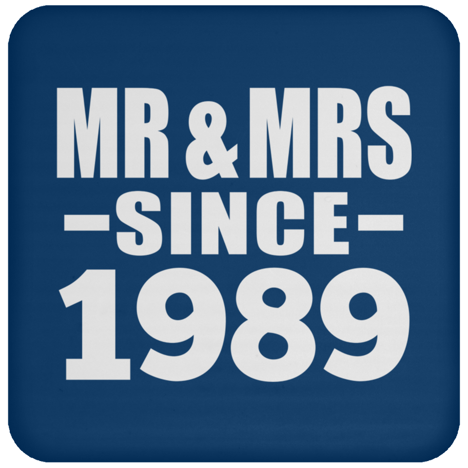 35th Anniversary Mr & Mrs Since 1989 - Drink Coaster