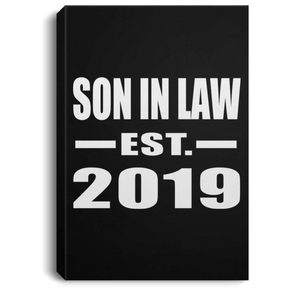 Son In Law Established EST. 2019 - Canvas Portrait