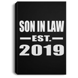 Son In Law Established EST. 2019 - Canvas Portrait