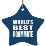 World's Best Roommate - Star Ornament