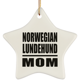 Norwegian Lundehund Mom - Star Ornament