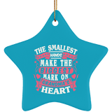 The Smallest Hands Make The Biggest Mark On Grandma's Heart - Star Ornament