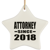 Attorney Since 2018 - Star Ornament