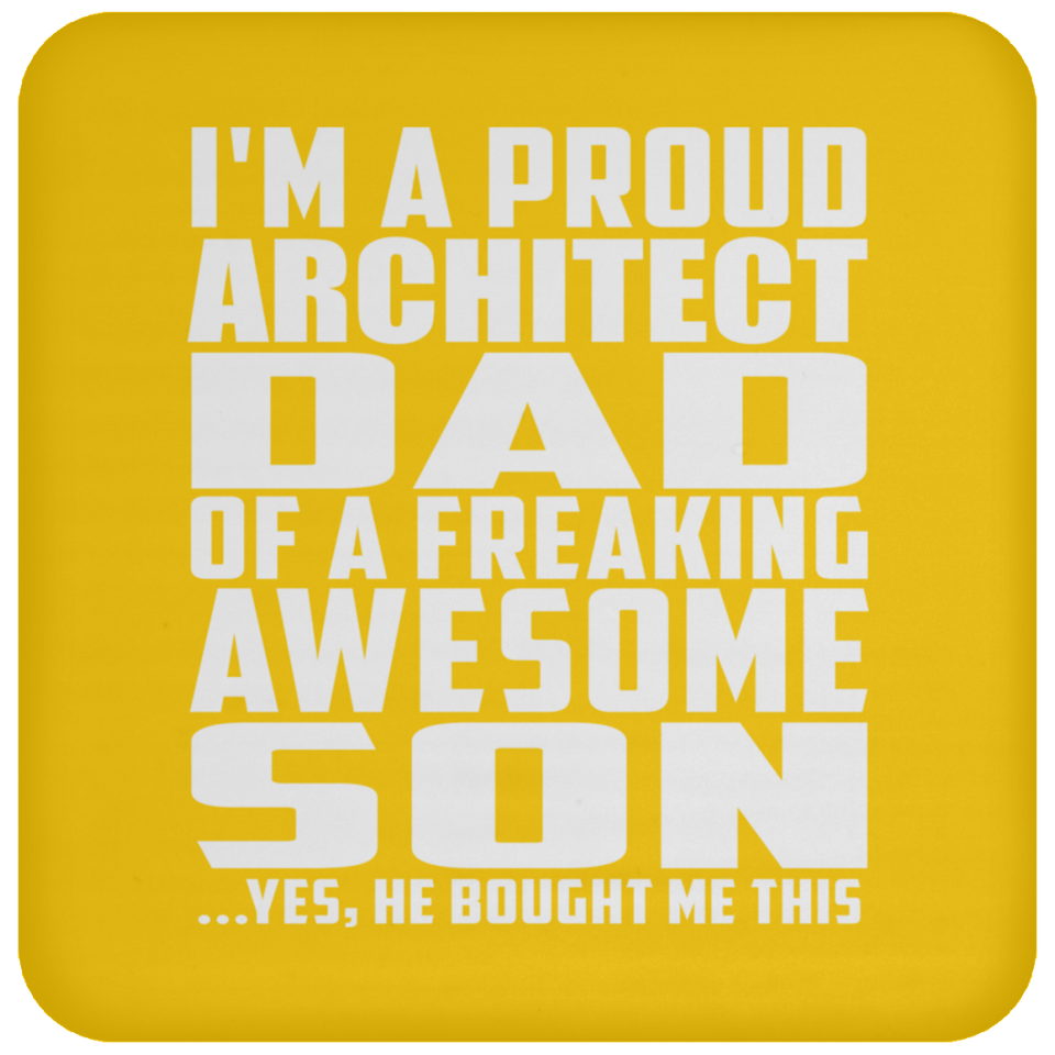 Proud Architect Dad Of Awesome Son - Drink Coaster