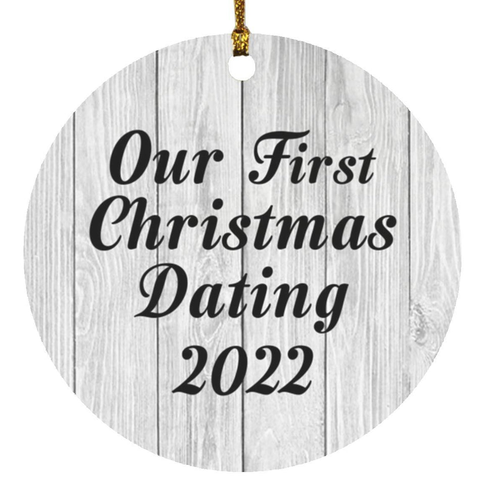 Our First Christmas Dating 2022 - Circle Ornament F