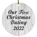Our First Christmas Dating 2022 - Circle Ornament F