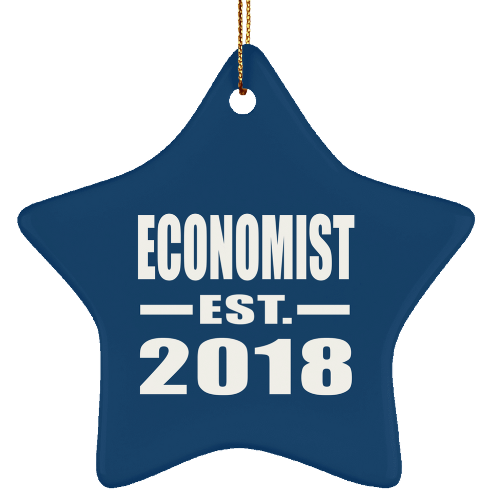 Economist Established EST. 2018 - Star Ornament
