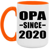 Opa Since 2020 - 15oz Accent Mug Orange