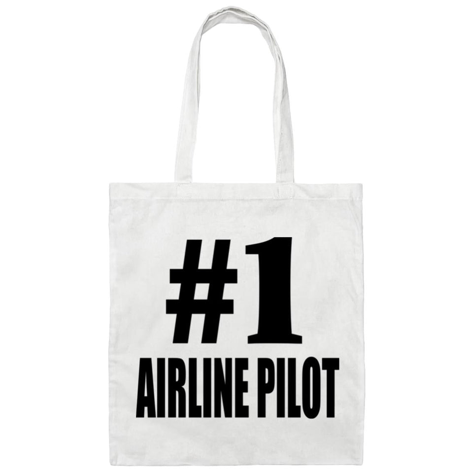 Number One #1 Airline Pilot - Tote Bag White