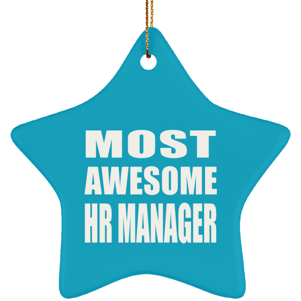 Most Awesome HR Manager - Star Ornament