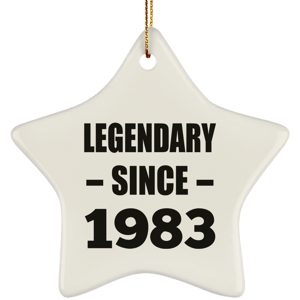 41st Birthday Legendary Since 1983 - Star Ornament