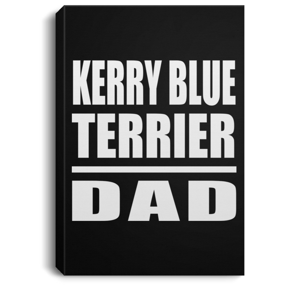 Kerry Blue Terrier Dad - Canvas Portrait