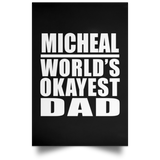 Micheal World's Okayest Dad - Poster Portrait