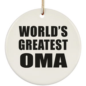 World's Greatest Oma - Circle Ornament