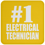 Number One #1 Electrical Technician - Drink Coaster