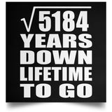 72nd Anniversary Square Root of 5184 Years Lifetime To Go - Poster Square