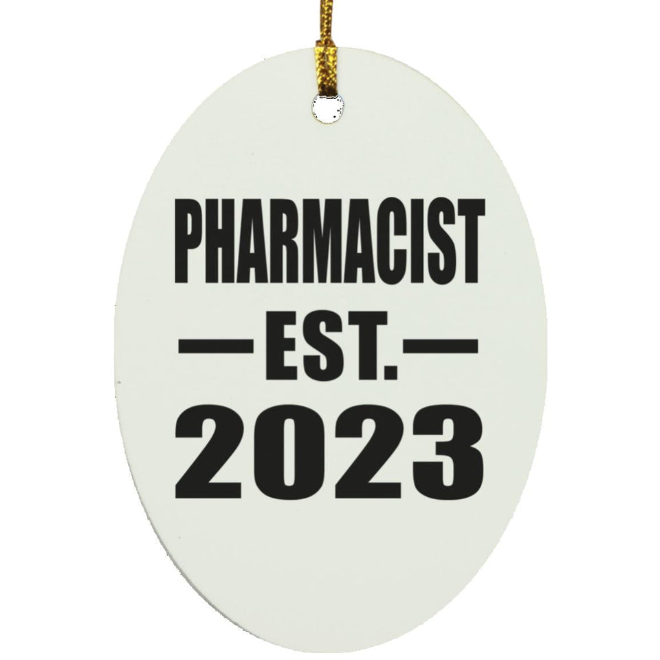 Pharmacist Established EST. 2023 - Oval Ornament
