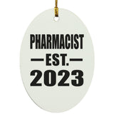 Pharmacist Established EST. 2023 - Oval Ornament