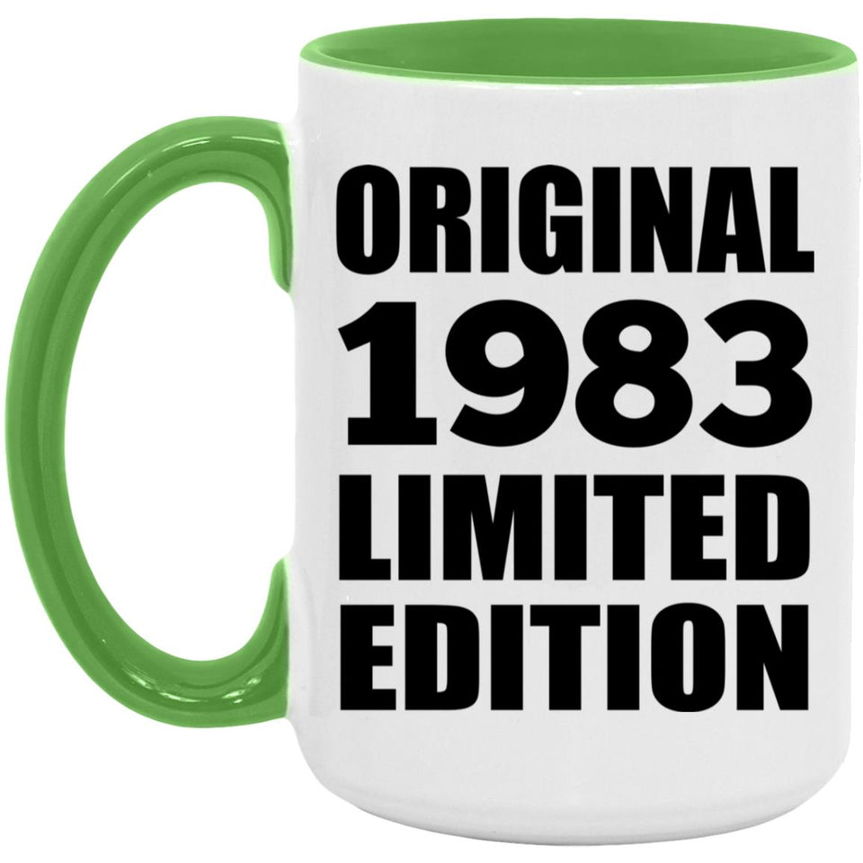 41st Birthday Original 1983 Limited Edition - 15oz Accent Mug Green