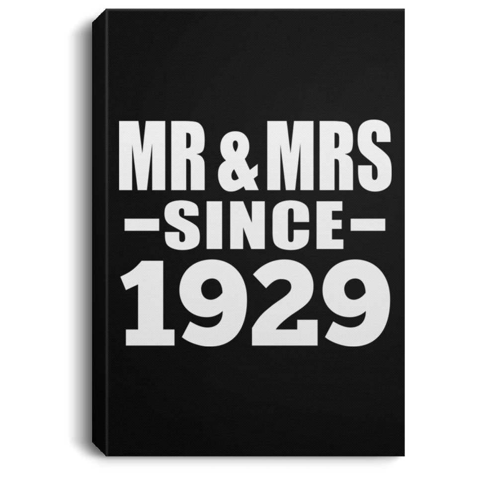 95th Anniversary Mr & Mrs Since 1929 - Canvas Portrait
