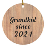 Grandkid Since 2024 - Circle Ornament C