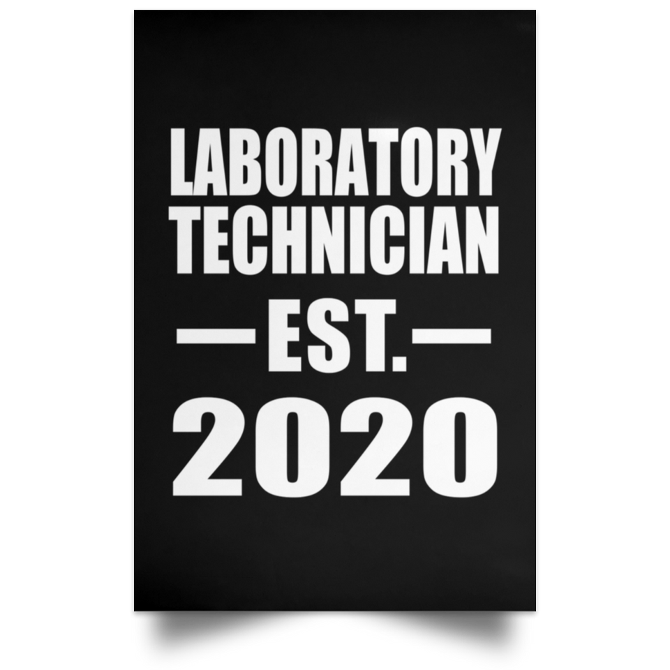 Laboratory Technician Established EST. 2020 - Poster Portrait