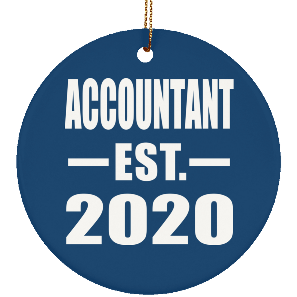 Accountant Established EST. 2020 - Circle Ornament