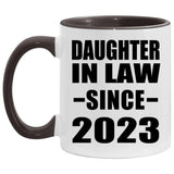 Daughter In Law Since 2023 - 11oz Accent Mug Black