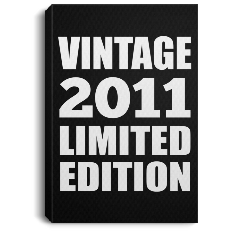 13th Birthday Vintage 2011 Limited Edition - Canvas Portrait