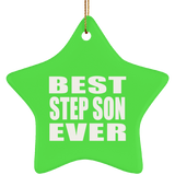 Best Step Son Ever - Star Ornament