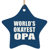 World's Okayest Opa - Star Ornament