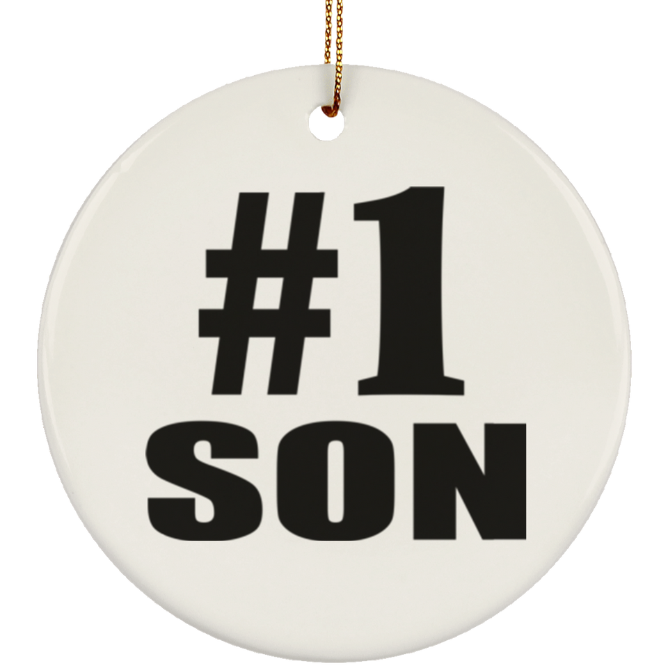 Number One #1 Son - Circle Ornament