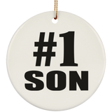 Number One #1 Son - Circle Ornament
