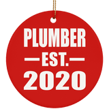 Plumber Established EST. 2020 - Circle Ornament