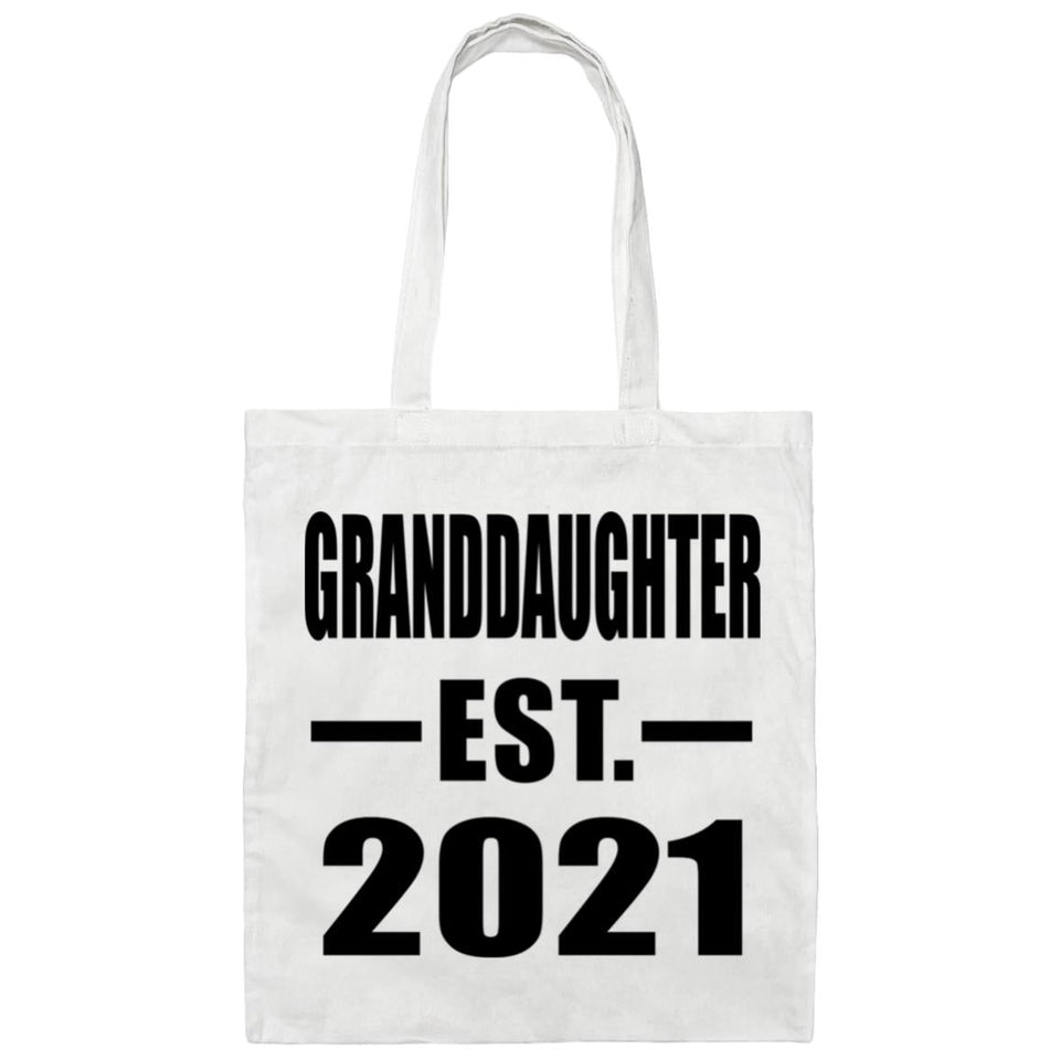 Granddaughter Established EST. 2021 - Tote Bag White