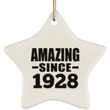 96th Birthday Amazing Since 1928 - Star Ornament